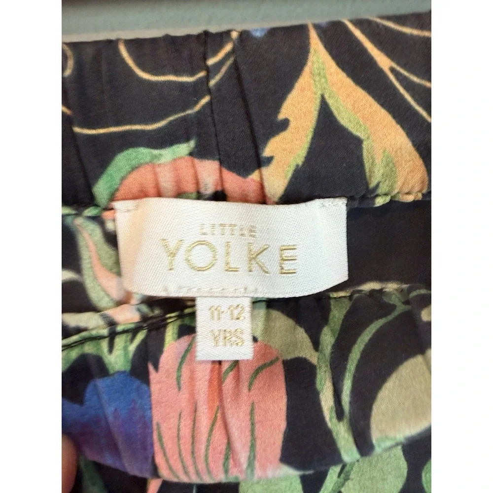 Little Yolke LiTTLE‎ Classic Silk Pyjamas Pants | Anaïs Print Size 11/12